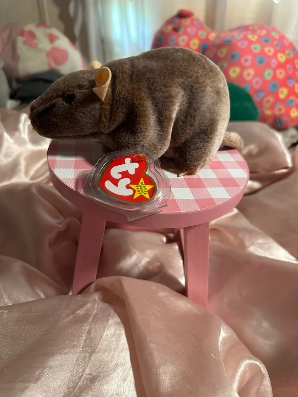 Ty Brown Plush Rat - Brown Plush Collectible